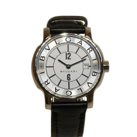BVLGARI ブルガリ/ソロテンポデイト/レザーベルト/QZ/ST29S//D33**/ABランク/92