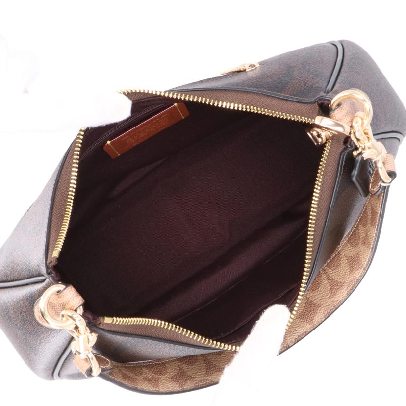 COACH コーチ/テリホーボーバッグブロックドシグネチャーキャンバス/CAA69//J24**/Aランク/09