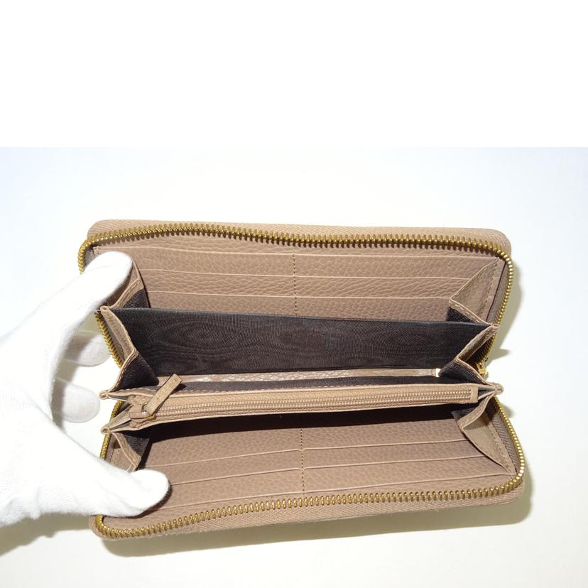 GUCCI グッチ/GGマーモントラウンドファスナー長財布/ピンクベージュ/456117//496***/ABランク/69
