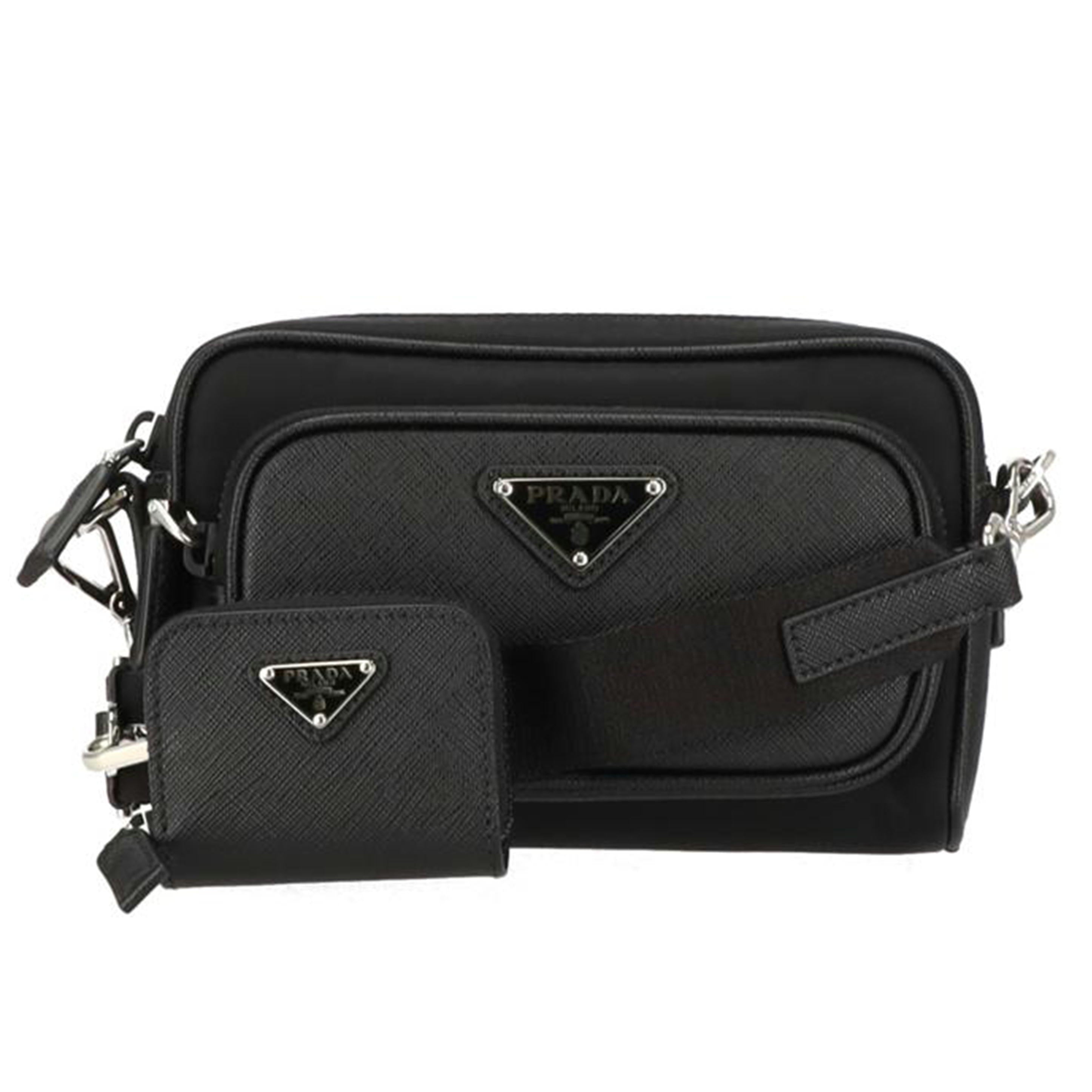PRADA プラダ/Re:ナイロン×サフィアーノレザーノショルダーバッグ/2VH172_2DMH//SAランク/91