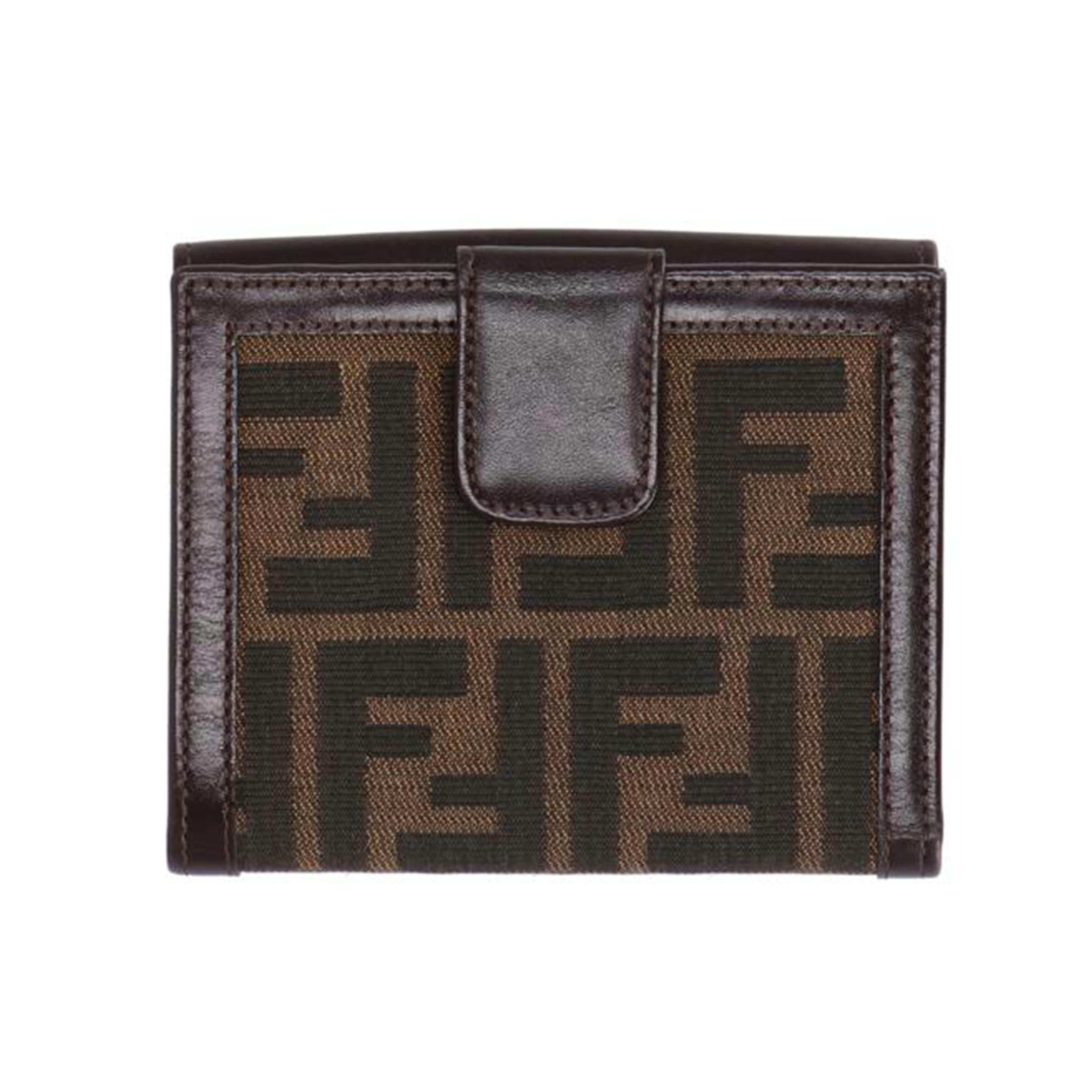 FENDI フェンデイ/二つ折り財布/ズッカ柄/2251-12671-009//Aランク/94