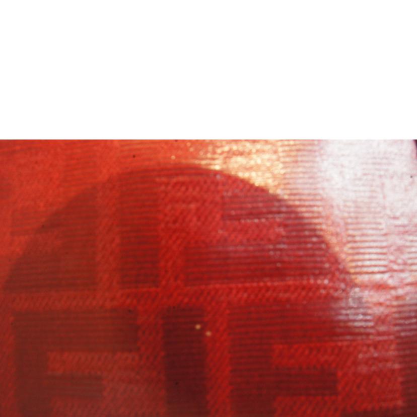 FENDI フェンディ/FFズッカ柄PVCジップポーチレッド//Aランク/92