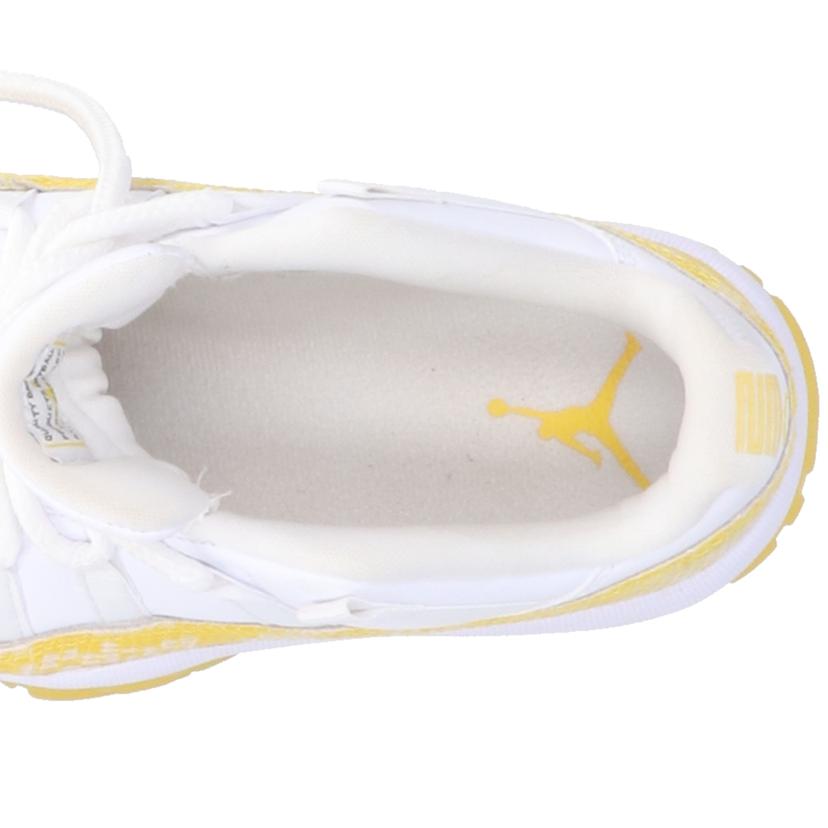 NIKE ナイキ/ウイメンズエアジョーダン11レトロロー/イエローパイソン/AH7860-107//ABランク/94