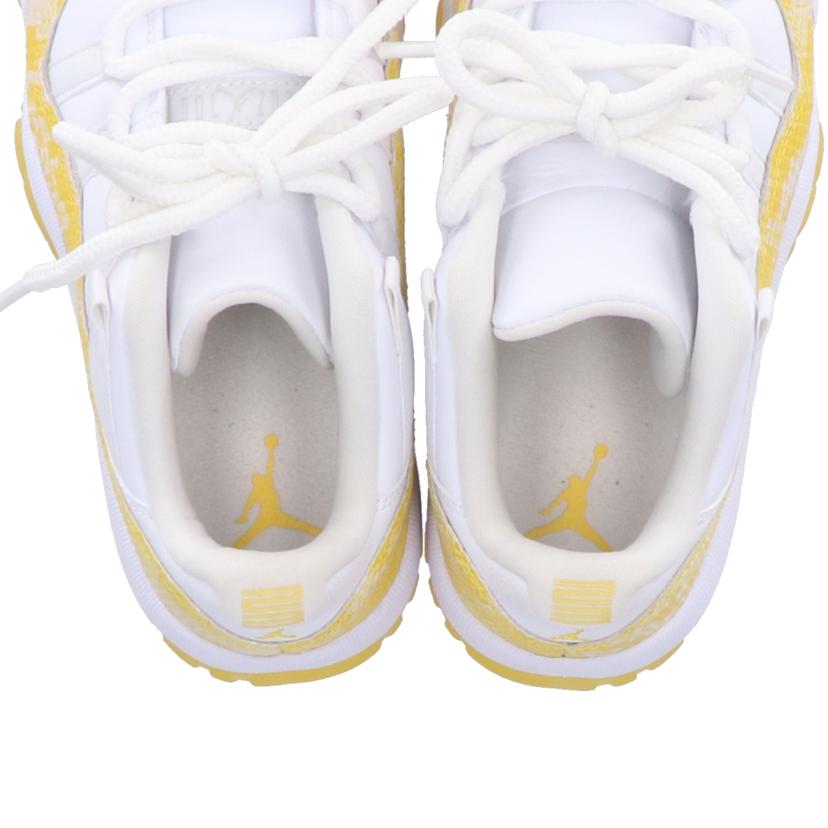 NIKE ナイキ/ウイメンズエアジョーダン11レトロロー/イエローパイソン/AH7860-107//ABランク/94