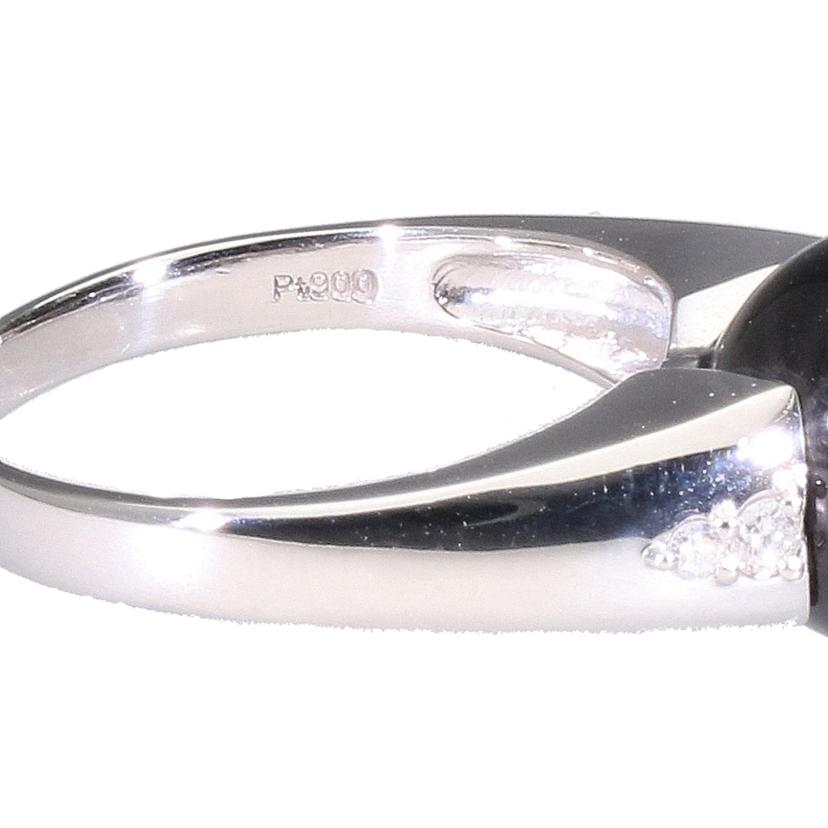 Pt900/Pt900黒サンゴダイヤR #17.5/7.1//0.10/Aランク/75