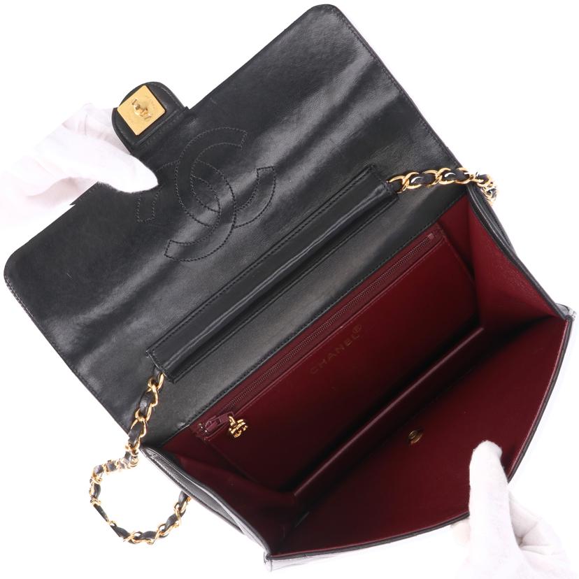 CHANEL シャネル/プッシュロックラムチェーンショルダー/25//Bランク/38