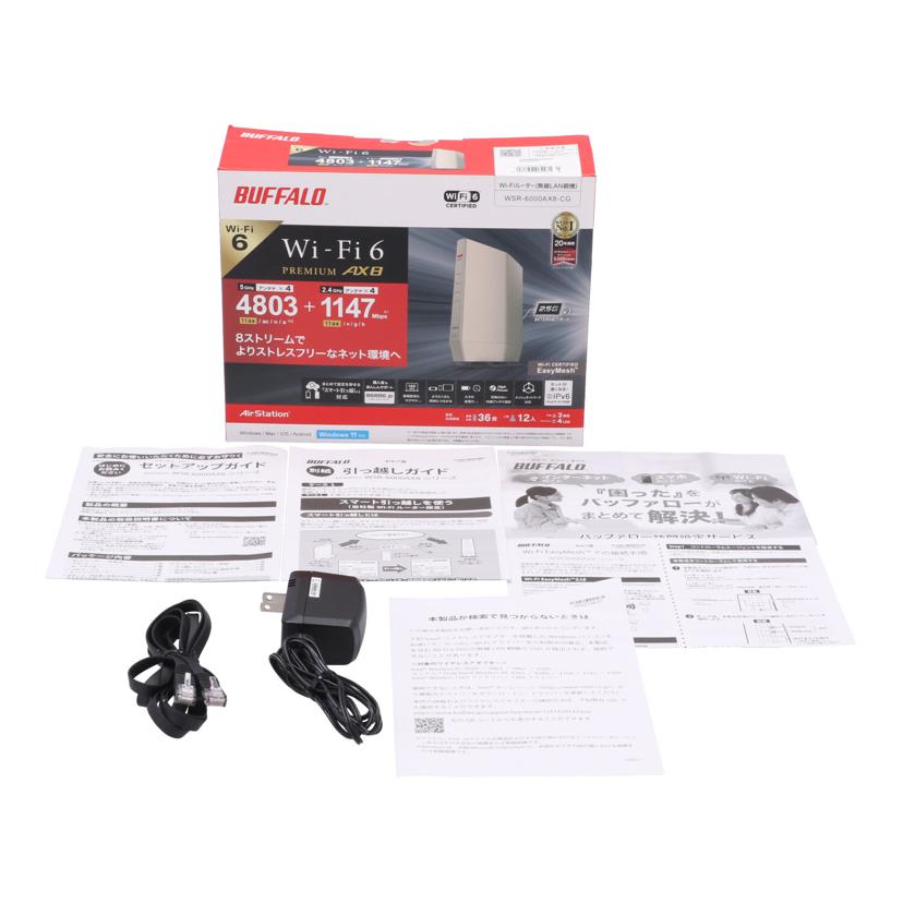 BUFFALO バッファロー /無線LANルーター/WSR-6000AX8-CG//20644821223862/Bランク/67