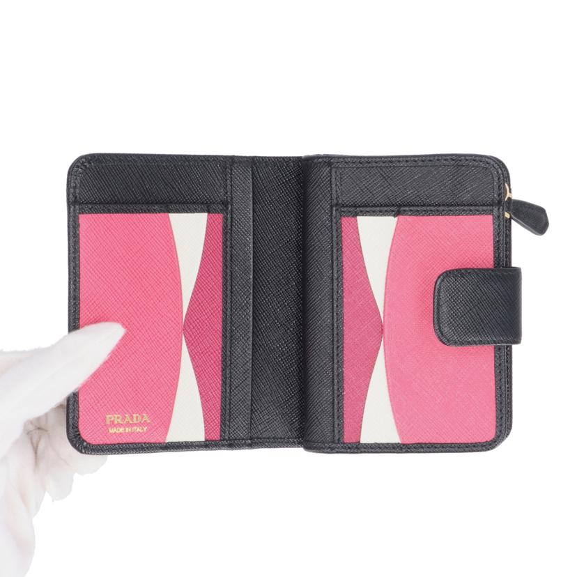 PRADA プラダ/L字ファスナー2つ折り財布/1MK018//524**/Aランク/05