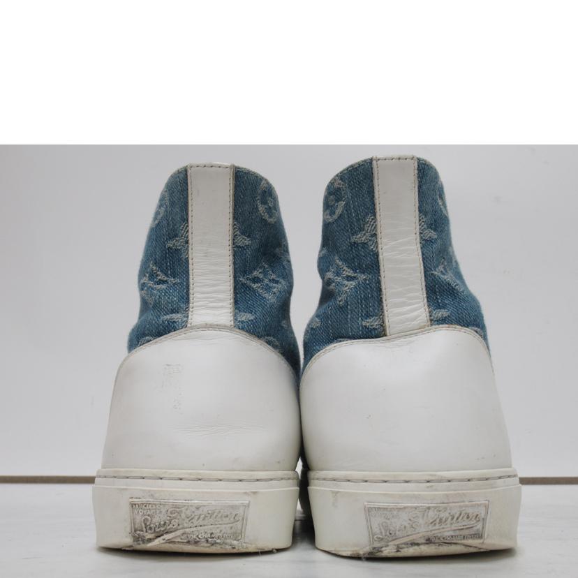 LV/LV/ハイカットスニーカー/モノグラム・デニム/FD0119//Bランク/63