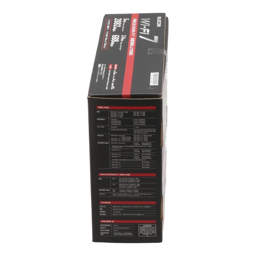 ELECOM エレコム/Wi-Fiルーター/WRC-BE36QS//1763l071000609f/Sランク/75