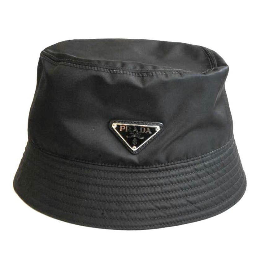 PRADA プラダ/RE-NYLON ナイロンバケットハットブラック//265/Aランク/92