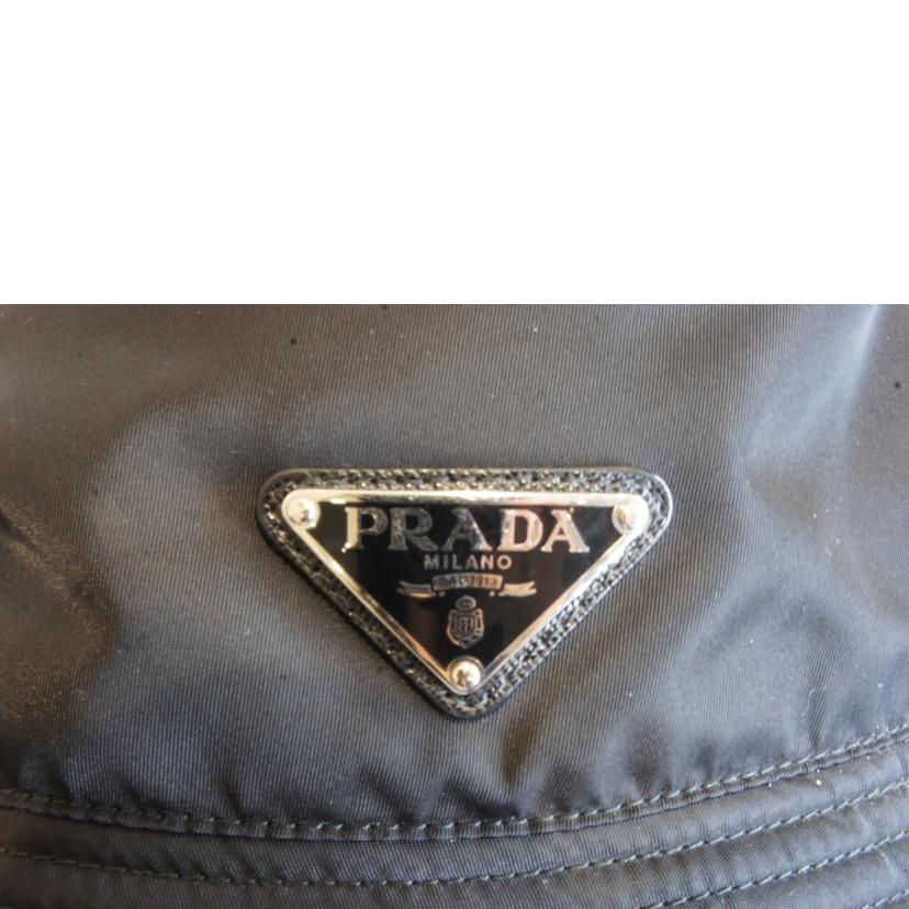 PRADA プラダ/RE-NYLON ナイロンバケットハットブラック//265/Aランク/92