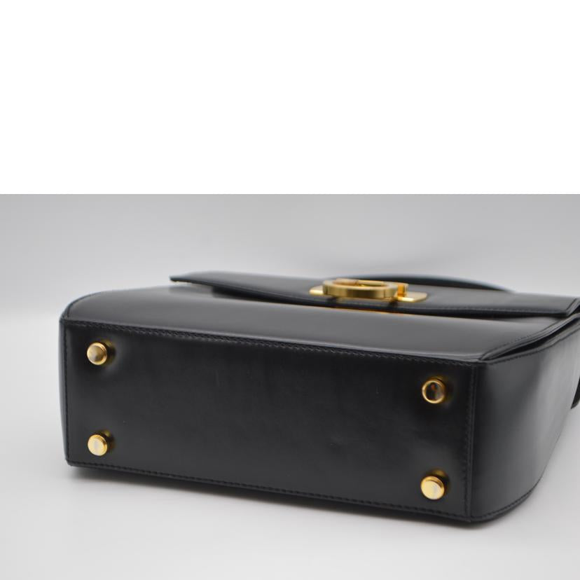 Ferragamo フェラガモ/ガンチーニ2wayレザーハンド/ノワール/AK 4192//ABランク/89