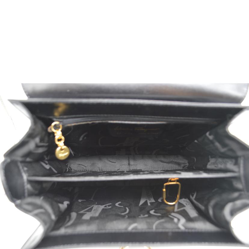 Ferragamo フェラガモ/ガンチーニ2wayレザーハンド/ノワール/AK 4192//ABランク/89