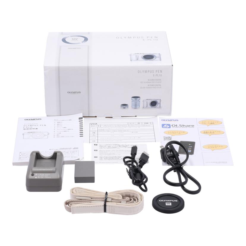 OLYMPUS オリンパス /ミラーレス一眼 ダブルズームキット/E-PL10 EZ ダブルズームキット//BJAA25375/ABランク/05