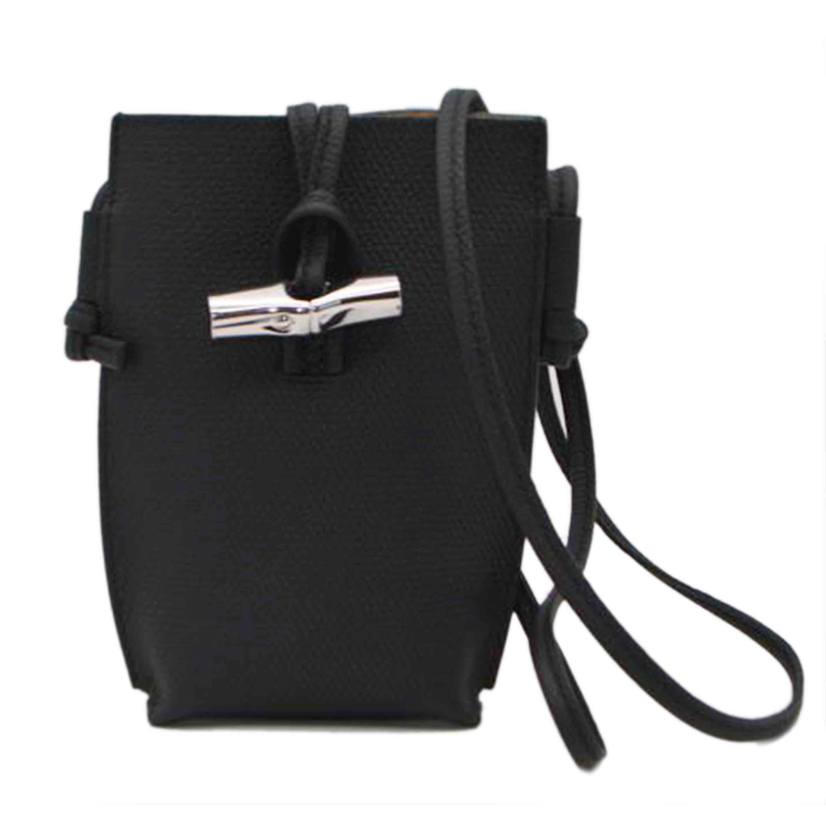 LONG CHAMP ロンシャン/ロゾフォンショルダーケース/ノワール/34180 HDN 001//Sランク/89