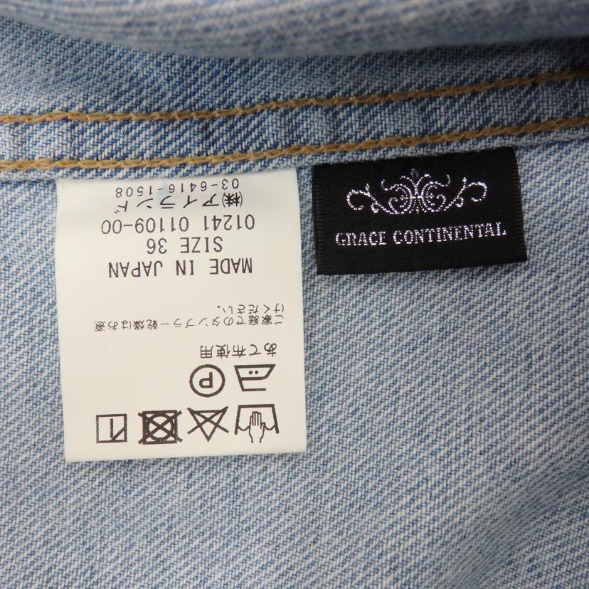 GRACE CONTINENTAL グレースコンチネンタル/ノーカラーデニムジャケット/01241-01109-00//ABランク/77