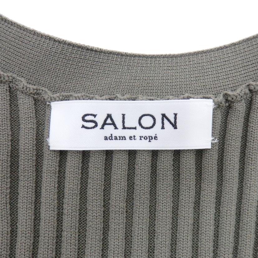 SALON adam et rope サロン アダムエロペ/リブVネックドッキングワンピース/SHE34560B-31914//Aランク/77