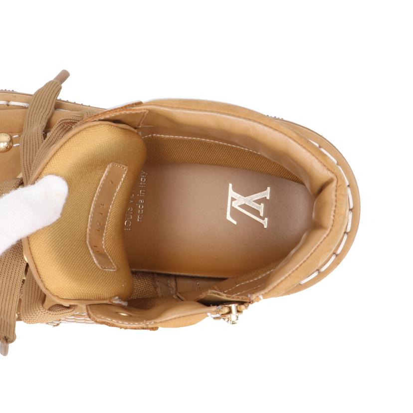 LOUIS VUITTON ルイ・ヴィトン/LOUIS VUITTONチェッカーライン メタルロゴアンクルブーツ/サイズ7/約26cm/1ACN8A//DI1***/Bランク/77