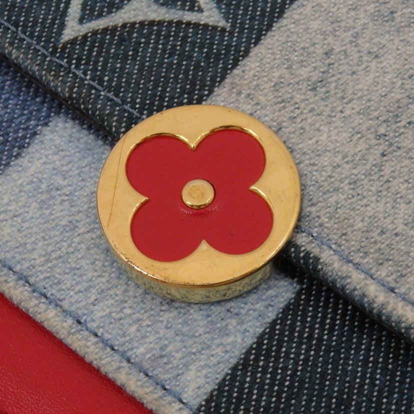 LV ルイ・ヴィトン/ポルトフォイユ・フロール/モノグラム・デニム/M69036//SP0***/ABランク/77