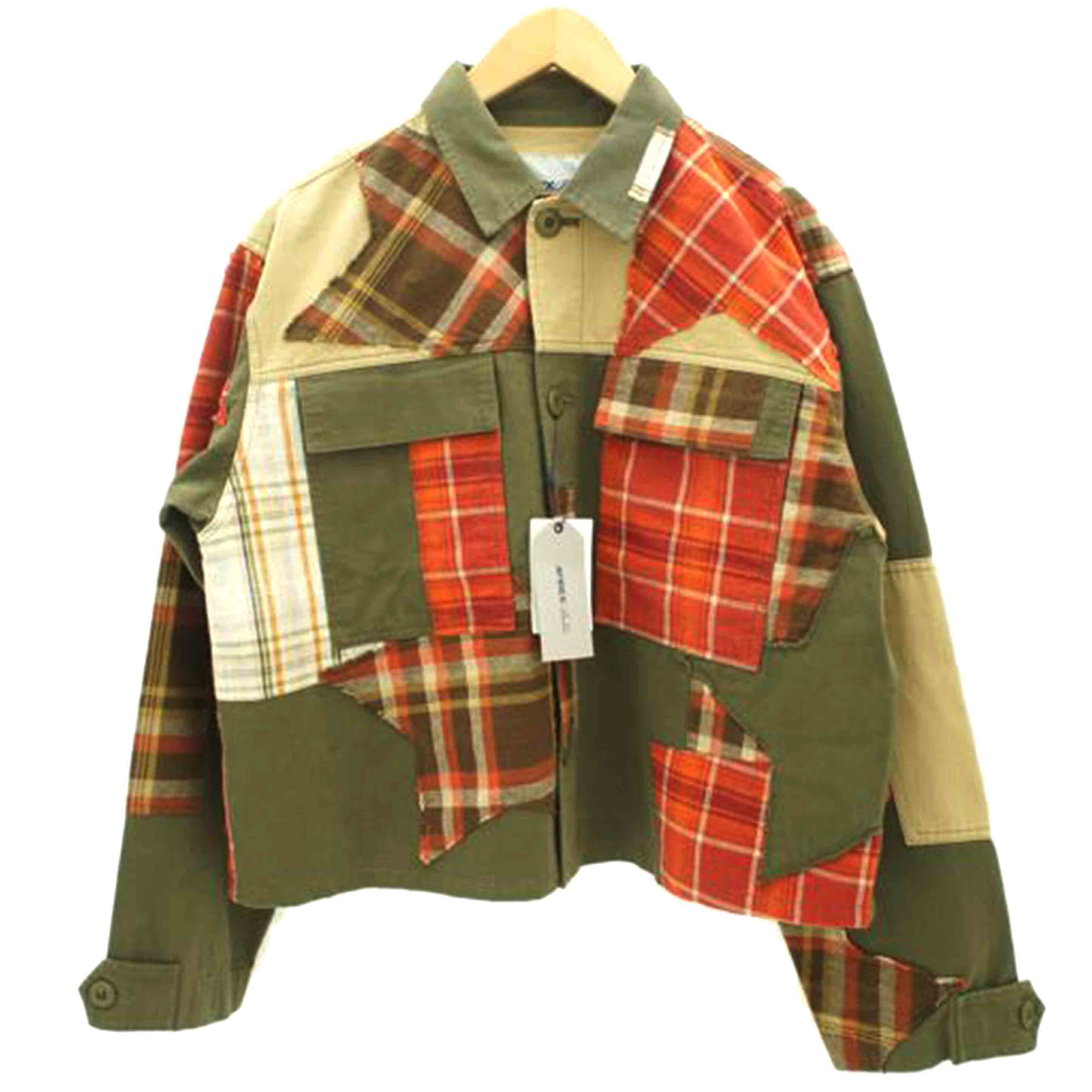 AVIREX Belle アヴィレックス ベル/BDU チェックリメイクショートシャツ/783-2255603//サイズ F/Sランク/05