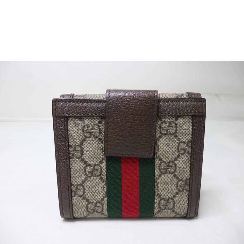 GUCCI グッチ/オフディア/GGフレンチフラップウォレット/523173//214*/Aランク/84