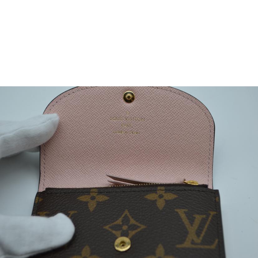 LV ルイヴィトン/ポルトモネ・ロザリ/モノグラム/ローズ・バレリーヌ/M62361//RFI****/Aランク/89