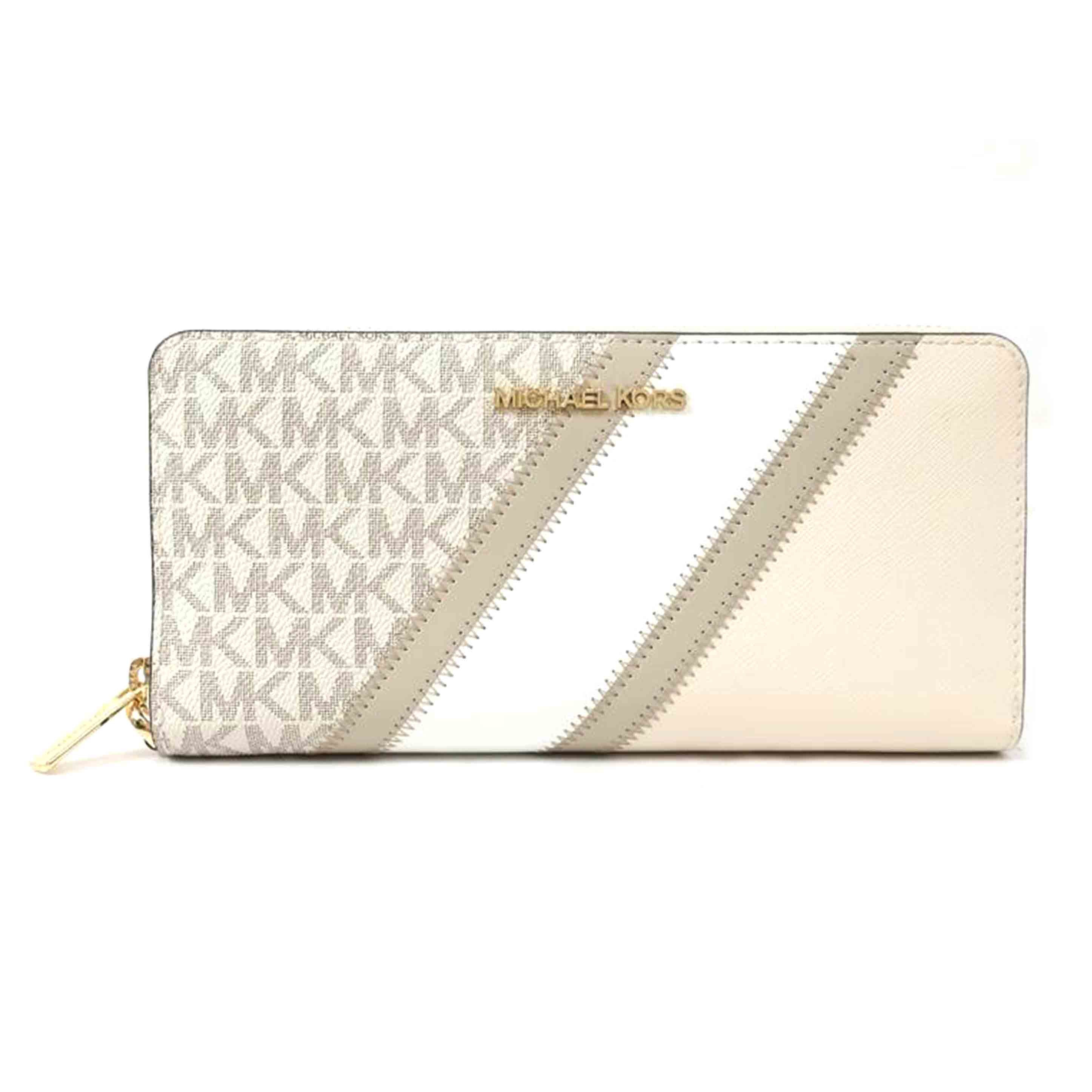 MICHAEL KORS マイケルコース/ロングウォレット ラウンドファスナー長財布 ホワイト系/35R3GTVE7B//Aランク/65