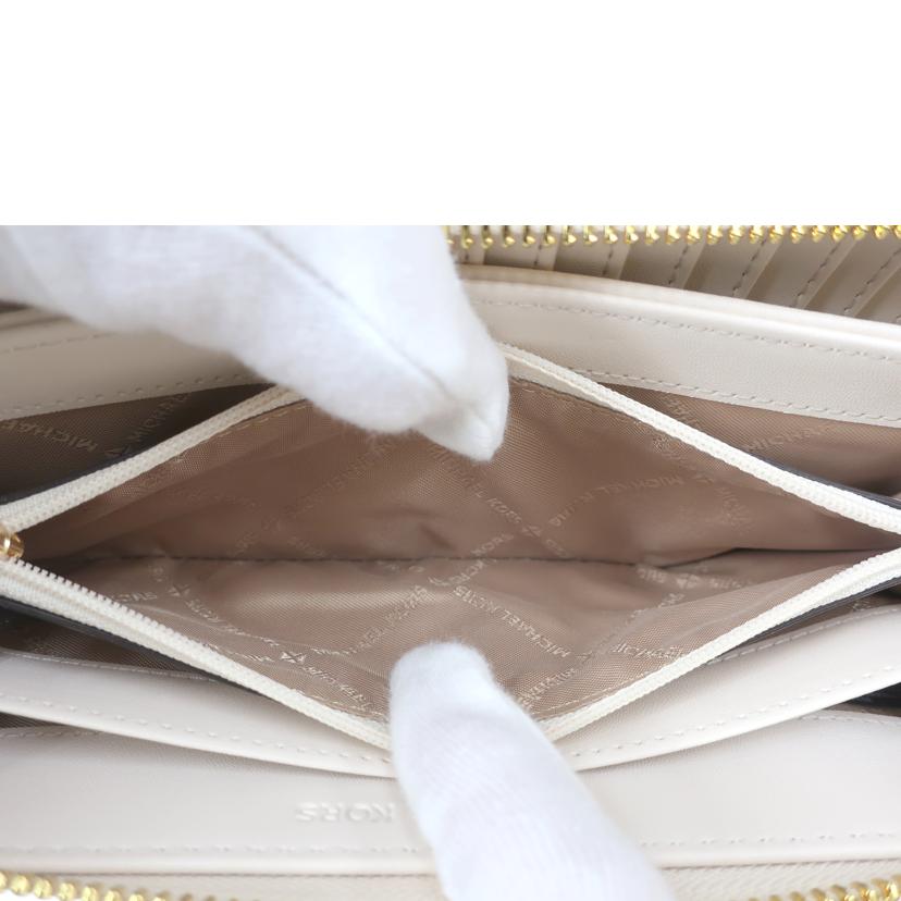 MICHAEL KORS マイケルコース/ロングウォレット ラウンドファスナー長財布 ホワイト系/35R3GTVE7B//Aランク/65