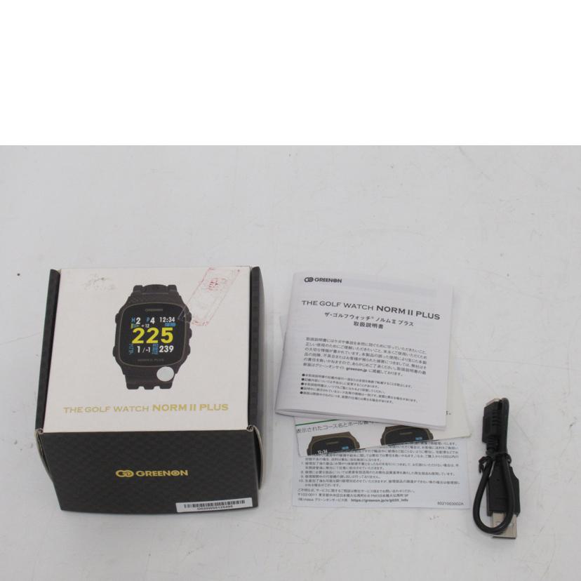 GREENON/THE GOLF WATCH/NORM Ⅱ PLUS/G020//G020W05125495/ABランク/63