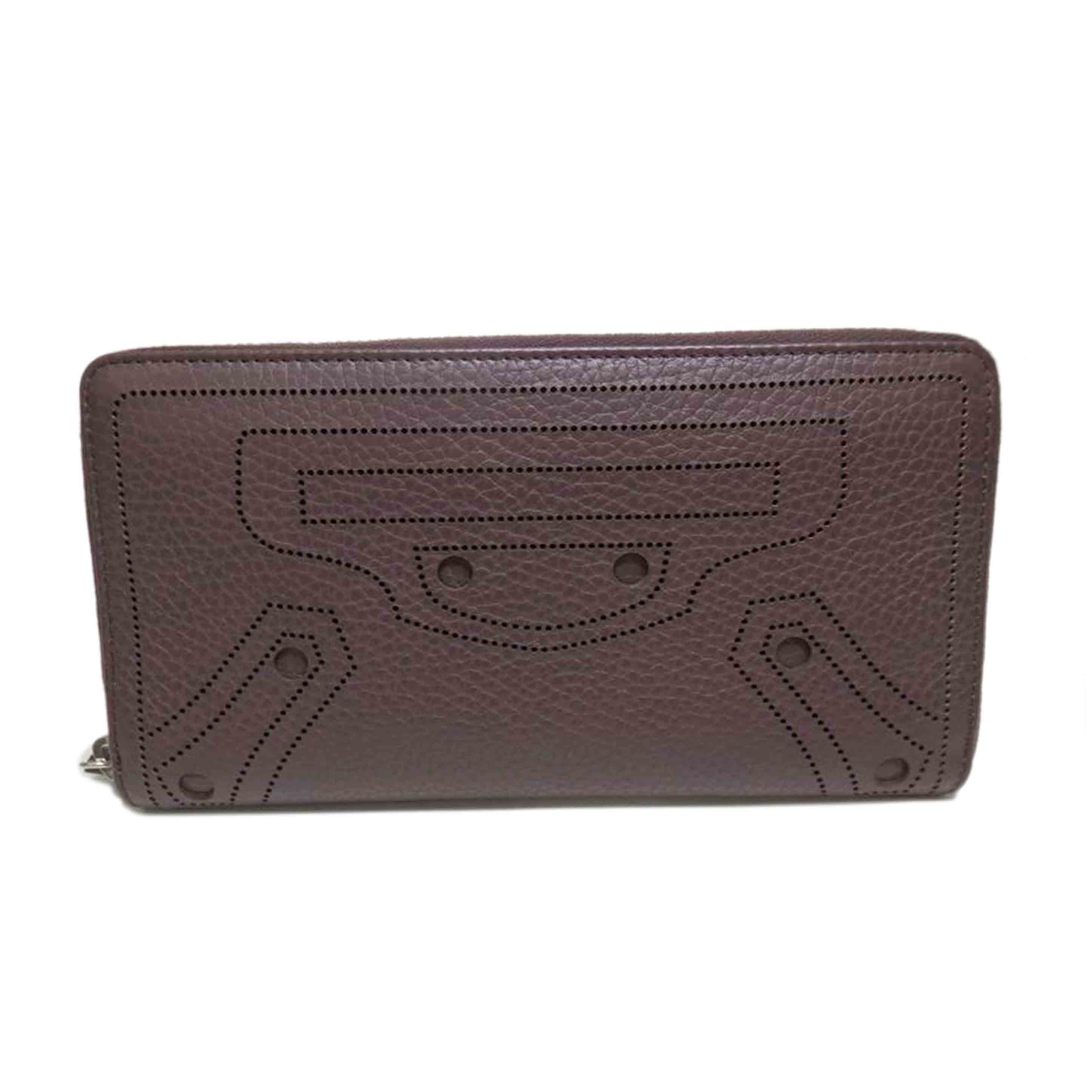 BALENCIAGA バレンシアガ/クラシックコンチネンタル/ラウンドファスナー長財布/茶/443521//613**********/SAランク/84