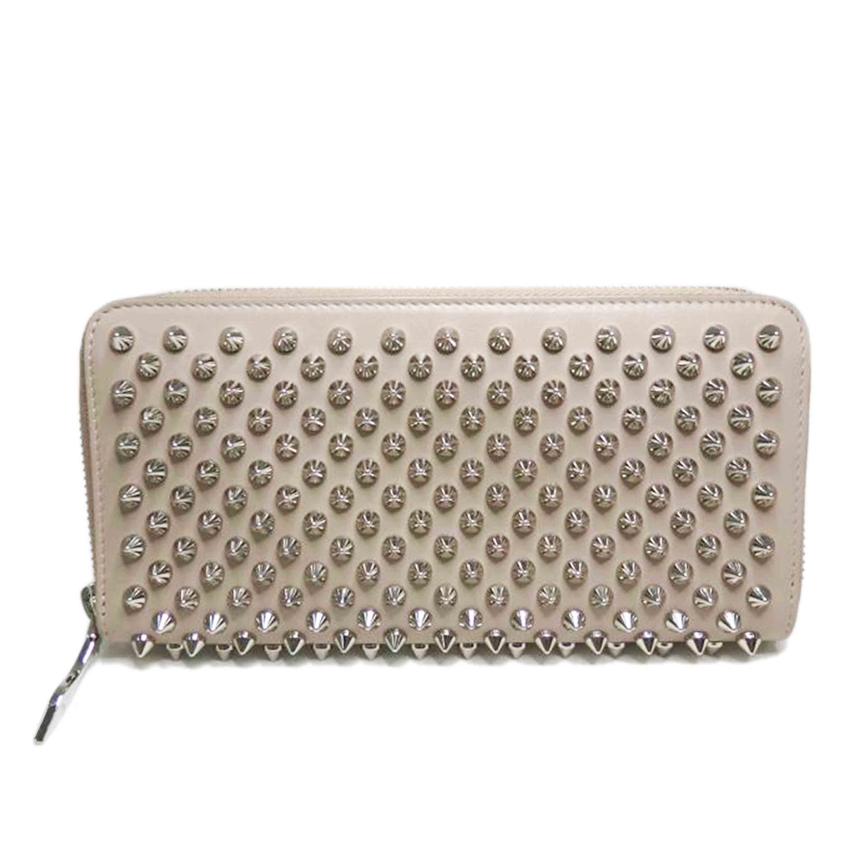 Christian Louboutin クリスチャン ルブタン/スパイクスタッズ/ラウンドファスナー長財布//Aランク/84