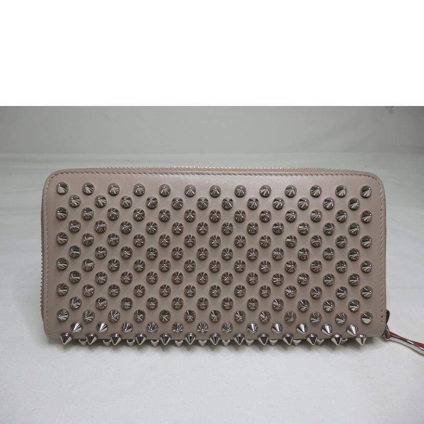 Christian Louboutin クリスチャン ルブタン/スパイクスタッズ/ラウンドファスナー長財布//Aランク/84