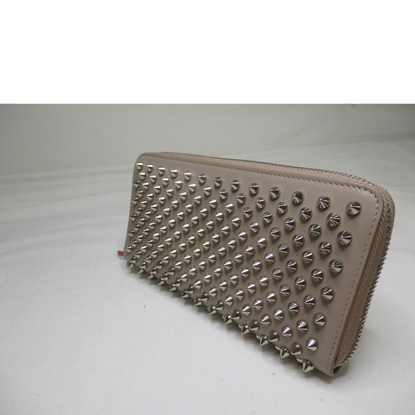 Christian Louboutin クリスチャン ルブタン/スパイクスタッズ/ラウンドファスナー長財布//Aランク/84