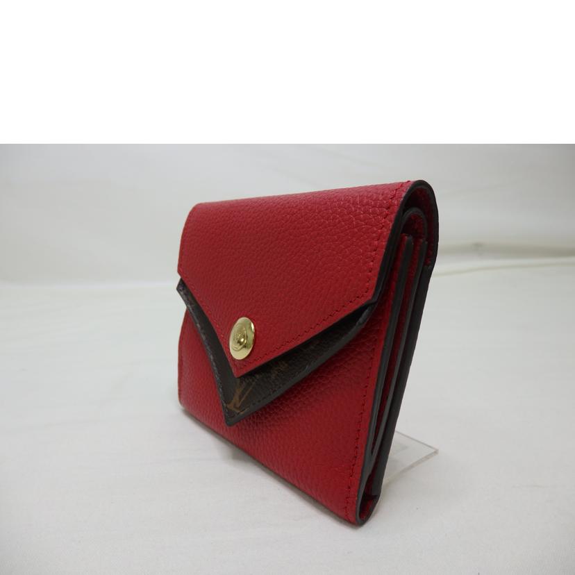 LV ルイヴィトン/ポルトフォイユ・ドゥブルV・コンパクト/モノグラム/ルビー/M64419//BA0***/ABランク/84