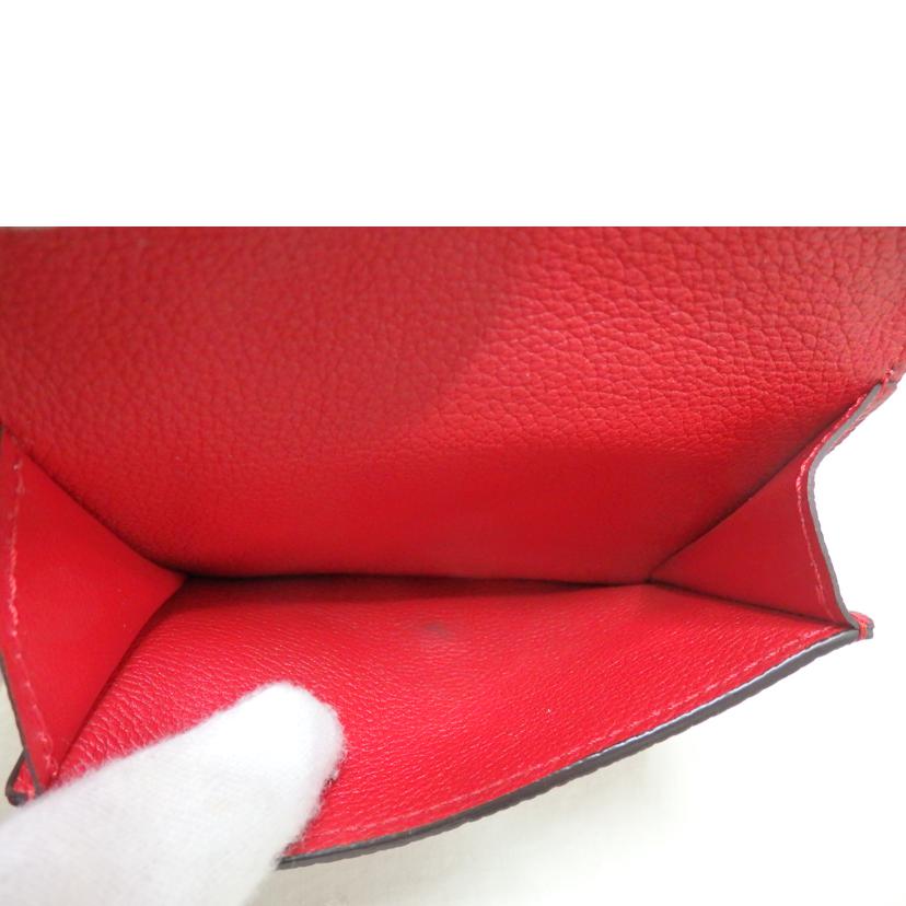 LV ルイヴィトン/ポルトフォイユ・ドゥブルV・コンパクト/モノグラム/ルビー/M64419//BA0***/ABランク/84