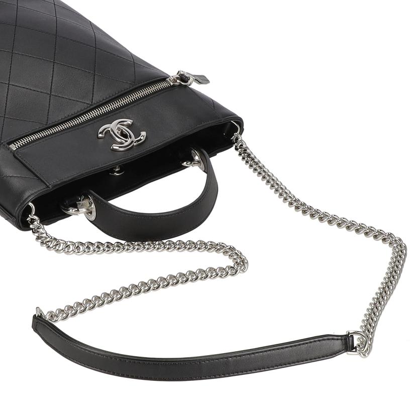 CHANEL CHANEL/ココマークバケットチェーンショルダー/ブラックSV金具/AS0577//275*****/Aランク/75