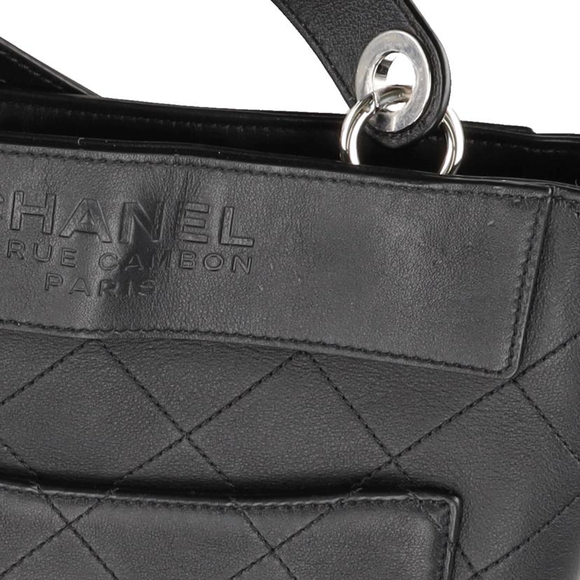 CHANEL CHANEL/ココマークバケットチェーンショルダー/ブラックSV金具/AS0577//275*****/Aランク/75
