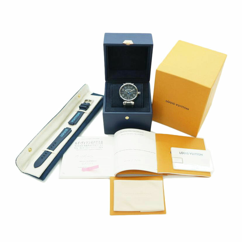 LV ルイ・ヴィトン/タンブールGM/ダミエ・グラフィット/クオーツ/QA073Z//UH4***/Aランク/77