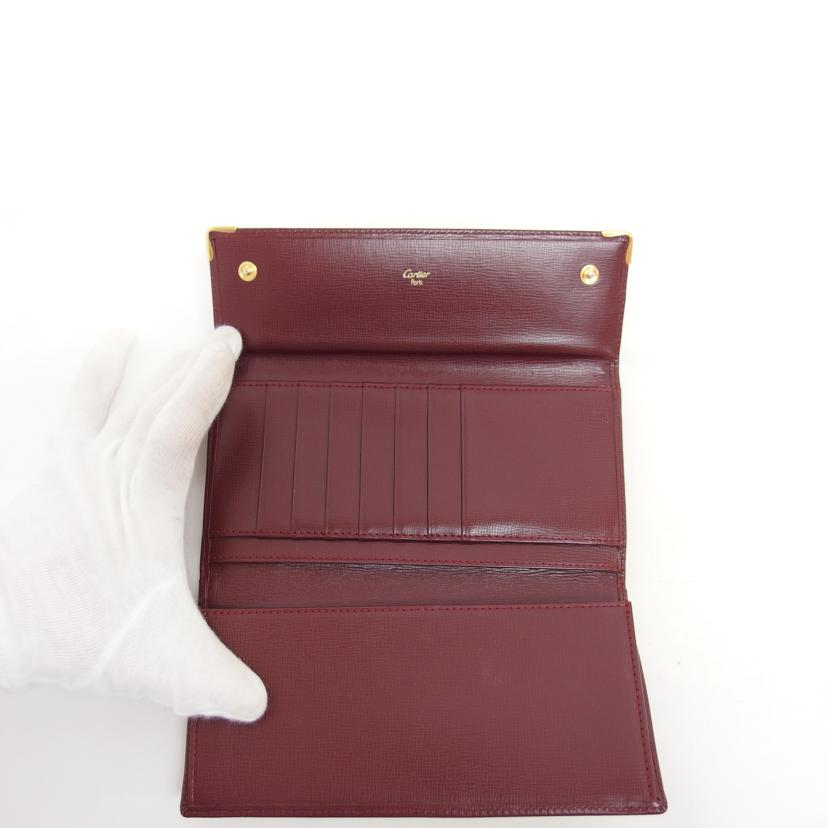 Cartier カルティエ/マストライン がま口長財布/ボルドー/L3000164//ABランク/04