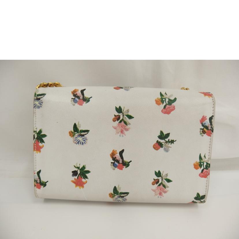 SAINT LAURENT サンローラン/花柄ロゴチェーンショルダー//ABランク/82