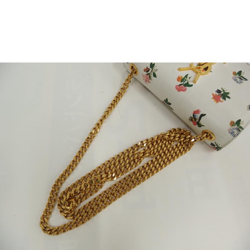 SAINT LAURENT サンローラン/花柄ロゴチェーンショルダー//ABランク/82