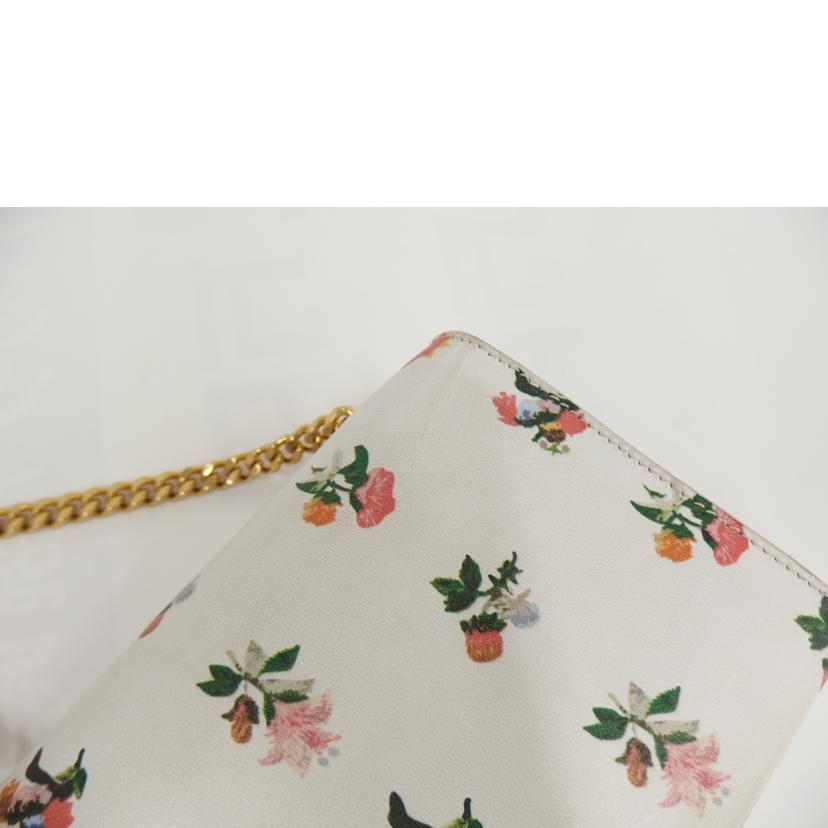 SAINT LAURENT サンローラン/花柄ロゴチェーンショルダー//ABランク/82