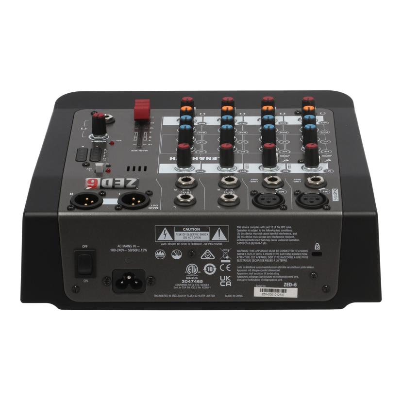 ALLEN&HEATH アレンアンドヒース/アナログミキサー/ZED-6//Z6X-0001012137/ABランク/67