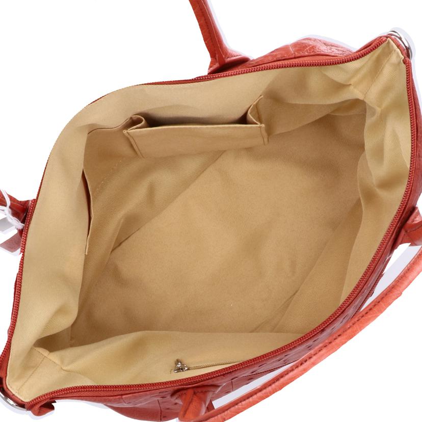 Genuine Leatherオーストリッチバッグ ジュニュイン レザーオーストリッチバッグ/Genuine Leatherオーストリッチバッグ//ABランク/75