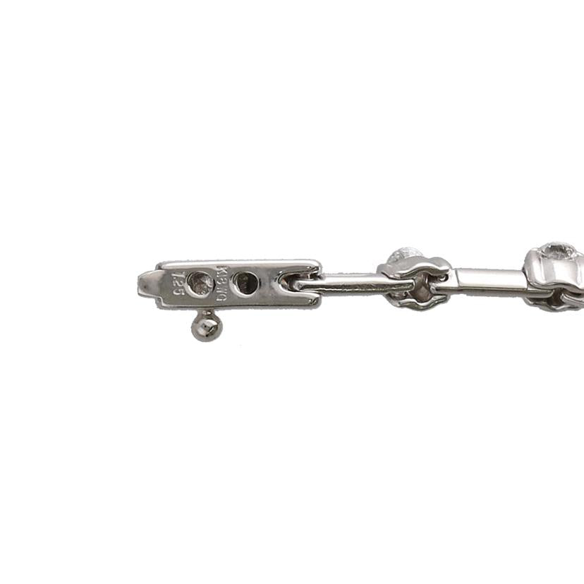 DE BEERS/K18WGラインダイヤブレスレット1.25ct /7.7//1.25/18cm/Aランク/75