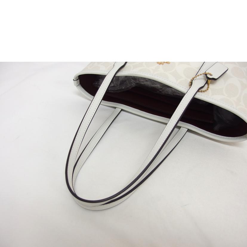 COACH コーチ/シグネチャーミニシティトート/ホワイト/CN733//M23**/ABランク/04