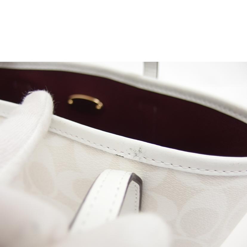 COACH コーチ/シグネチャーミニシティトート/ホワイト/CN733//M23**/ABランク/04