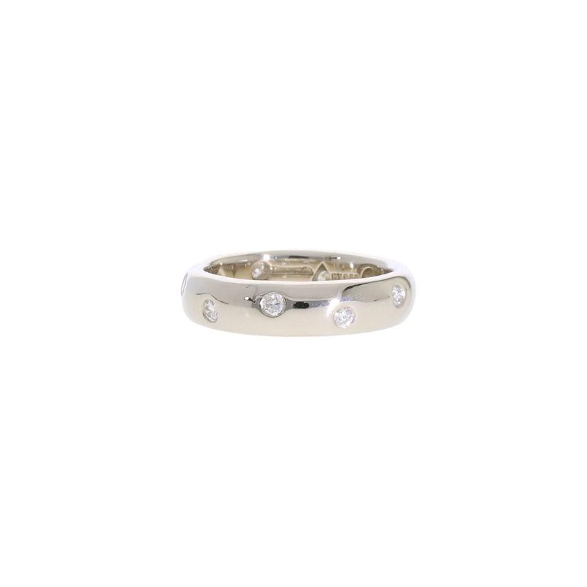 TIFFANY&Co./Pt950ドッツリング/10Pダイヤ/約#6.5//Aランク/77