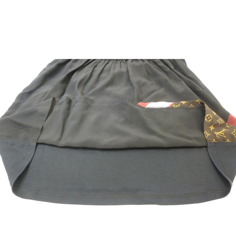 LV ルイヴィトン/シルクー&コットン半袖ワンピース/ブラック/Mサイズ//Aランク/88